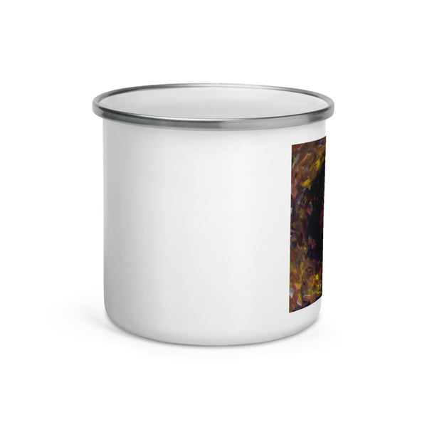 "A Flower Always Grows Back" Enamel Mug