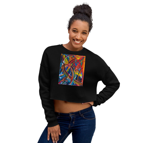 "Polly and Pop" Crop Sweatshirt